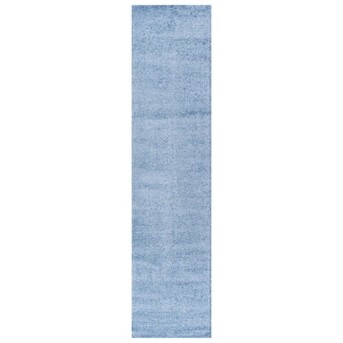 Haze Solid Low Pile Area Rug Classic Blue