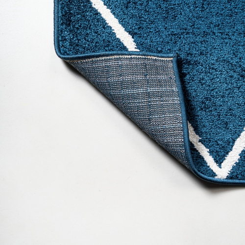 Tapis avec treillis à losanges de Cole Minimalist