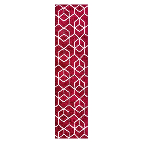 Image 1 of 7.. Tumbling Blocks Modern Geometric Area Rug