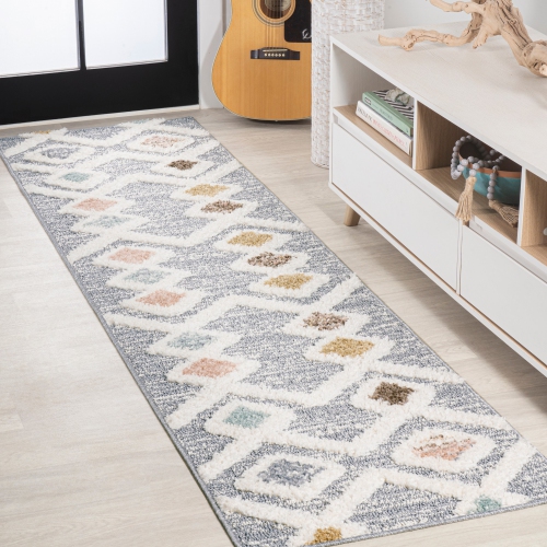 Monique Trellis High-Low Area Rug
