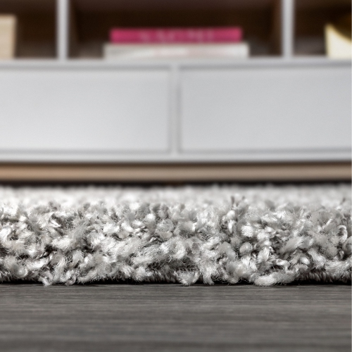 Beautiful Mercer Shag Plush Tassel Moroccan Tribal Geometric Trellis Area Rug