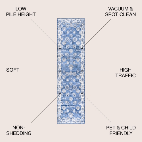 Tapis décoratif traditionnel marocain rétro persan moderne