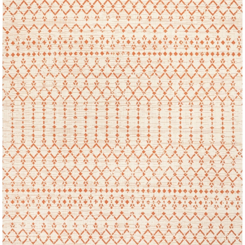 JONATHAN Y  Ourika Moroccan Geometric Textured Weave Indoor/outdoor Square Rug