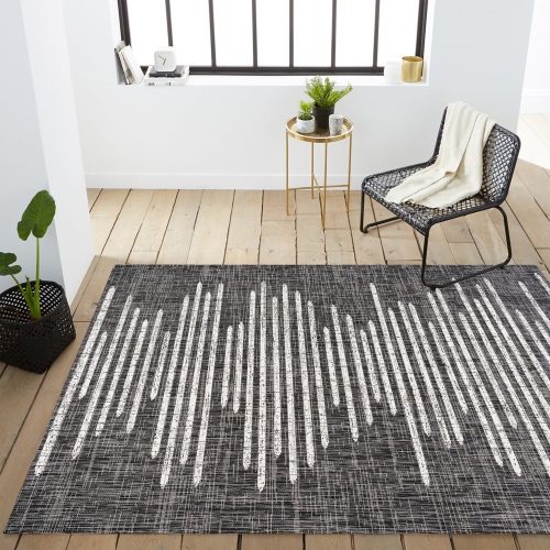 Zolak Berber Stripe Geometric Indoor/Outdoor Area Rug
