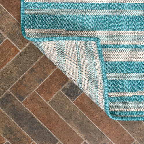 Castara Wavy Stripe Modern Indoor/Outdoor Area Rug