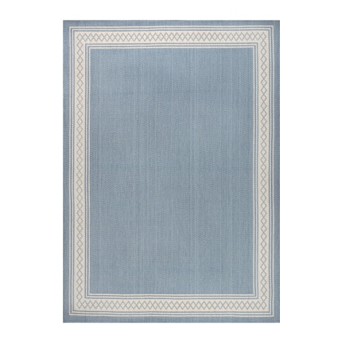 Tapis d'intérieur/d'extérieur à bordure diamant classique Lucia