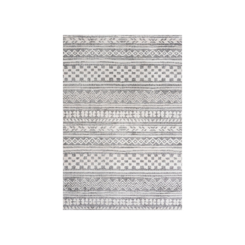Tapis rayé motif géométrique tribal Imlil