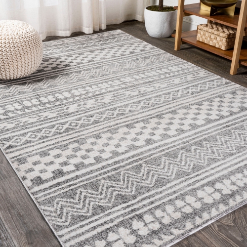 Tapis rayé motif géométrique tribal Imlil