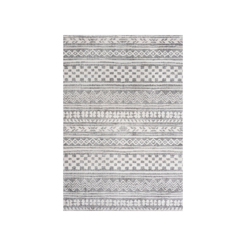 Imlil Tribal Geometric Stripe Area Rug