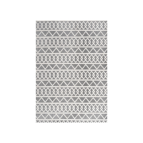 Image 1 of 10.. Aylan High-Low Pile Knotted Trellis Geometric Indoor/Outdoor Area Rug