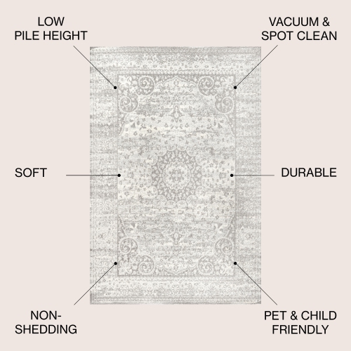 Tapis décoratif à motif de médaillon « Scala Bohemian »