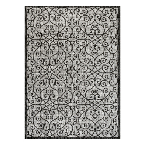 Madrid Vintage Filigree Textured Weave Indoor/Outdoor Area Rug