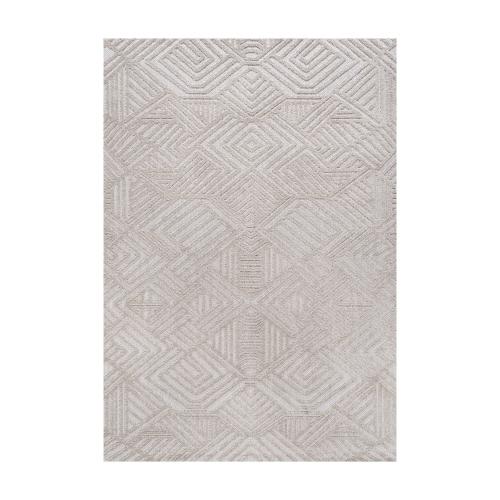 Jordan High-Low Pile Art Deco Geometric Indoor/Outdoor Area Rug