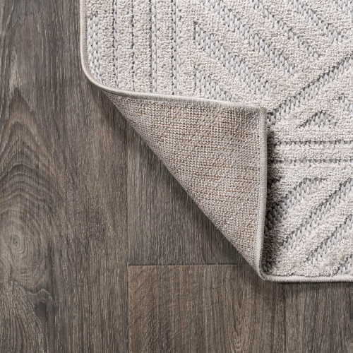 Jordan High-Low Pile Art Deco Geometric Indoor/Outdoor Area Rug