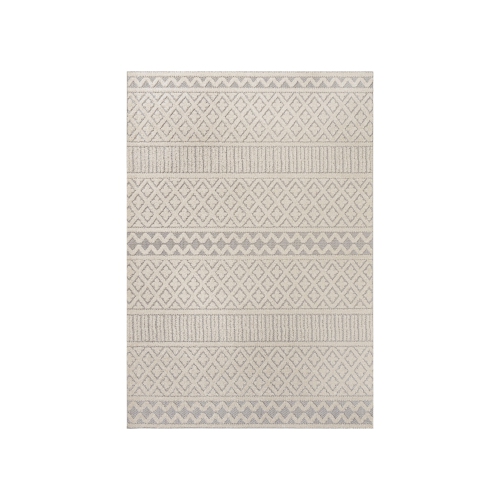 Tapis moderne Ormond, treillis géométrique haut-bas