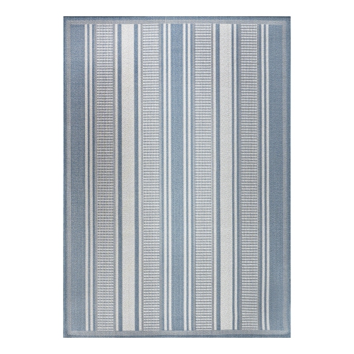 Haynes Modern Double Stripe Indoor/Outdoor Area Rug