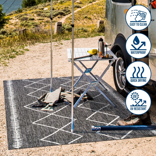 Derya Tribal Diamond Trellis Indoor/Outdoor Area Rug