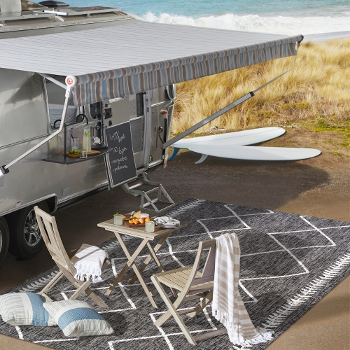 Derya Tribal Diamond Trellis Indoor/Outdoor Area Rug