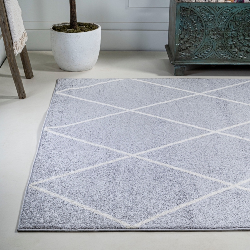 Tapis avec treillis à losanges de Cole Minimalist
