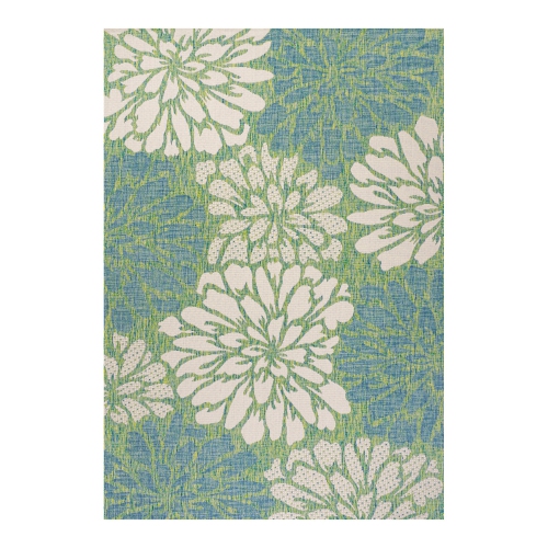 JONATHAN Y  Zinnia Modern Floral Textured Weave Indoor/outdoor Area Rug