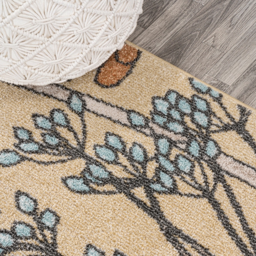 Dizi Modern Botanical Wildflower Area Rug