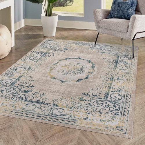 Rosalia Cottage Medallion Area Rug