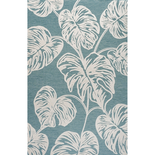 Tobago High-Low Two Tone Monstera Leaf Area Rug