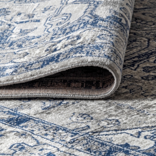 Tapis moderne à motif de médaillon rétro Jerica Perse