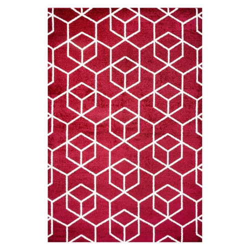 JONATHAN Y  Tumbling Blocks Modern Geometric Area Rug