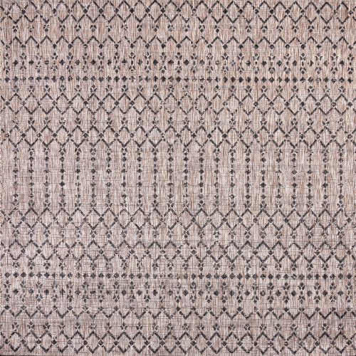 Ourika Moroccan Geometric Textured Weave Indoor/Outdoor Square Rug
