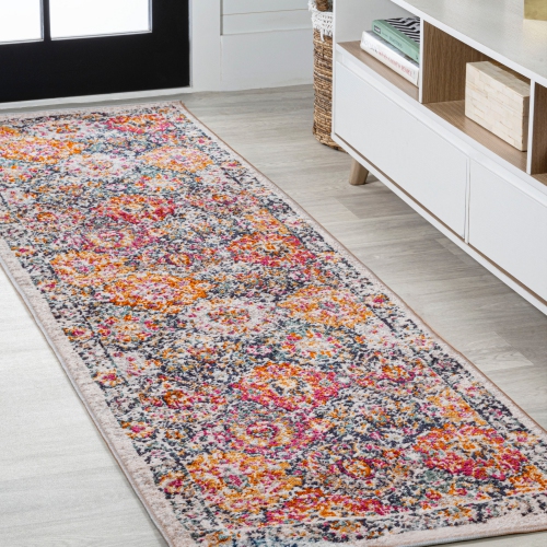 Tapis moderne avec treillis style ancien Boho Perse
