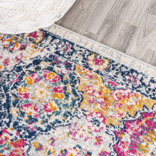 Tapis moderne avec treillis style ancien Boho Perse