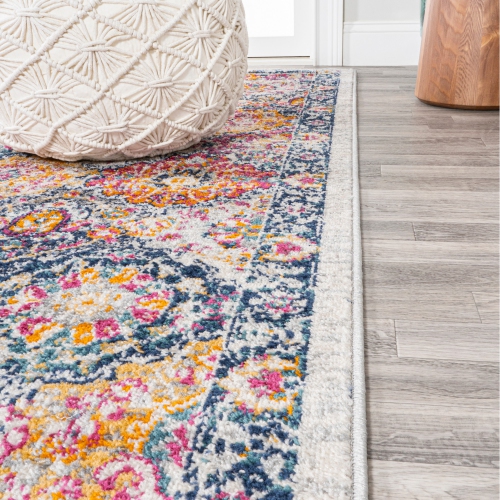 Tapis moderne avec treillis style ancien Boho Perse
