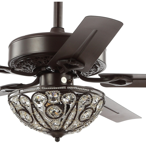Ali Wrought Iron LED Ceiling Fan with Remote