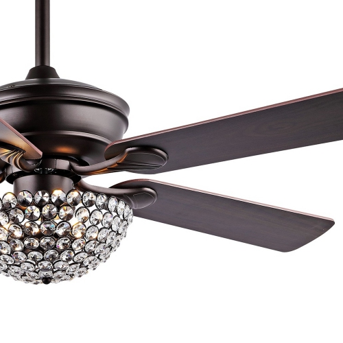 Cammy Traditional Transitional Iron LED Ceiling Fan