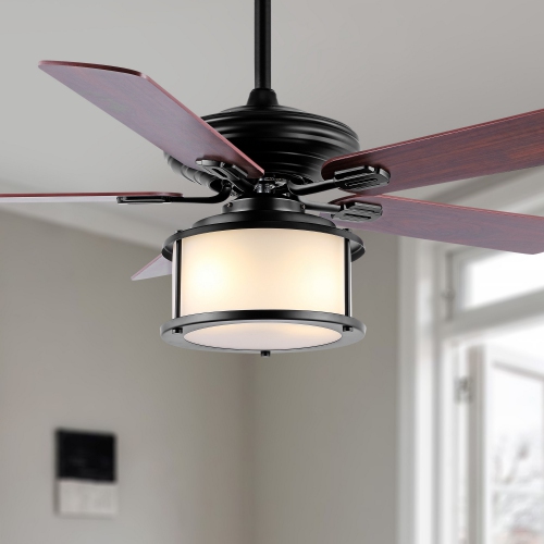 Brantley Bohemian Farmhouse Iron LED Ceiling Fan