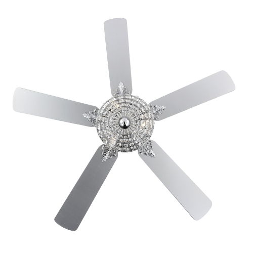 Mandy Glam Classic Crystal Dome Shade LED Ceiling Fan with Remote