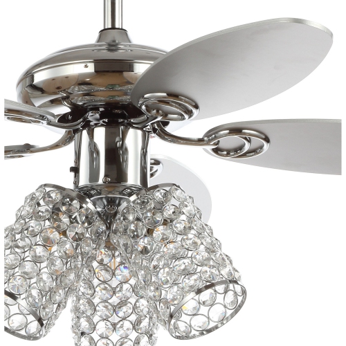 Kris Crystal LED Ceiling Fan with Remote