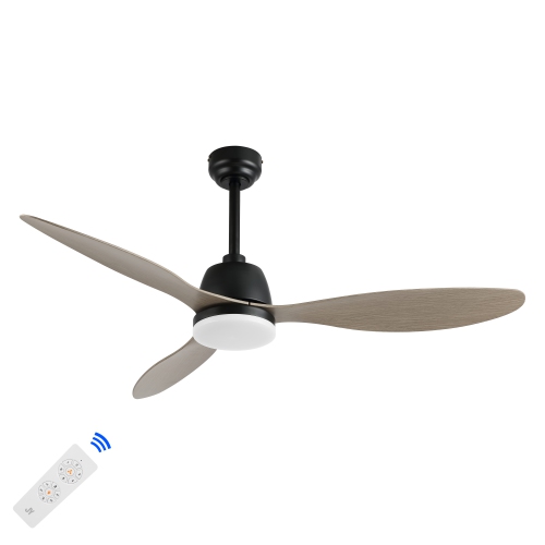 Audie Classic Industrial Iron/Plastic Integrated LED Ceiling Fan