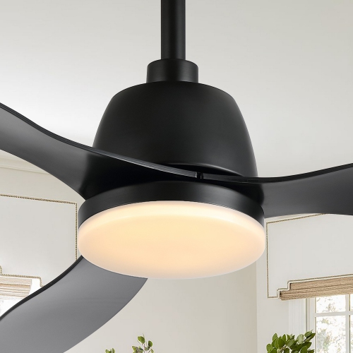 Audie Classic Industrial Iron/Plastic Integrated LED Ceiling Fan