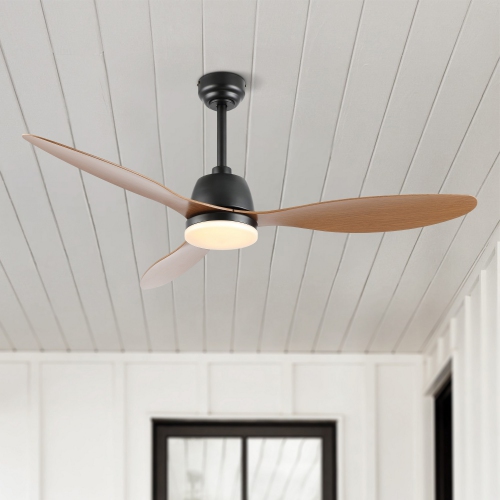 Audie Classic Industrial Iron/Plastic Integrated LED Ceiling Fan