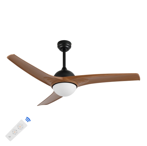 Sully Contemporary Industrial Iron/Plastic Integrated LED Ceiling Fan
