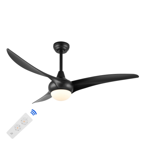 Aviator Coastal Vintage Iron/Plastic Retro Swirl Integrated LED Ceiling Fan