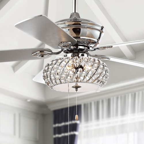 Crista Metal/Wood LED Ceiling Fan