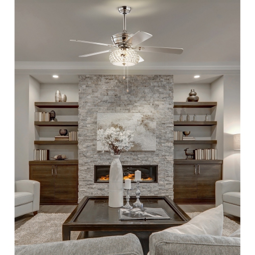 Crista Metal/Wood LED Ceiling Fan