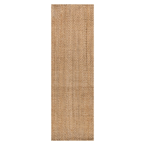 Espina Hand Woven Herringbone Chunky Jute Area Rug