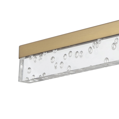 Mario Modern Contemporary Iron/Seeded Acrylic Integrated LED Vanity Light