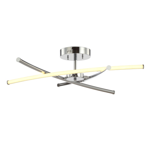 Crucis Modern Metal Integrated LED Semi Flush Mount