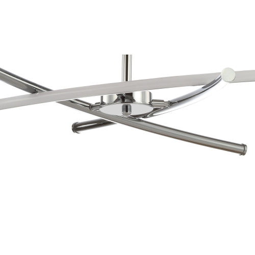 Crucis Modern Metal Integrated LED Semi Flush Mount