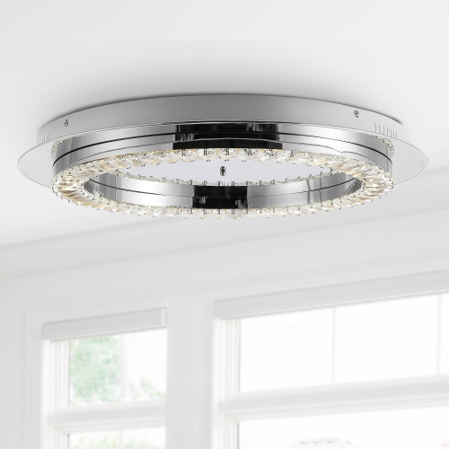 Cristal Integrated Ironcrystal Glam LED Flush Mount